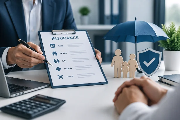 Insurance CRM dashboard screen