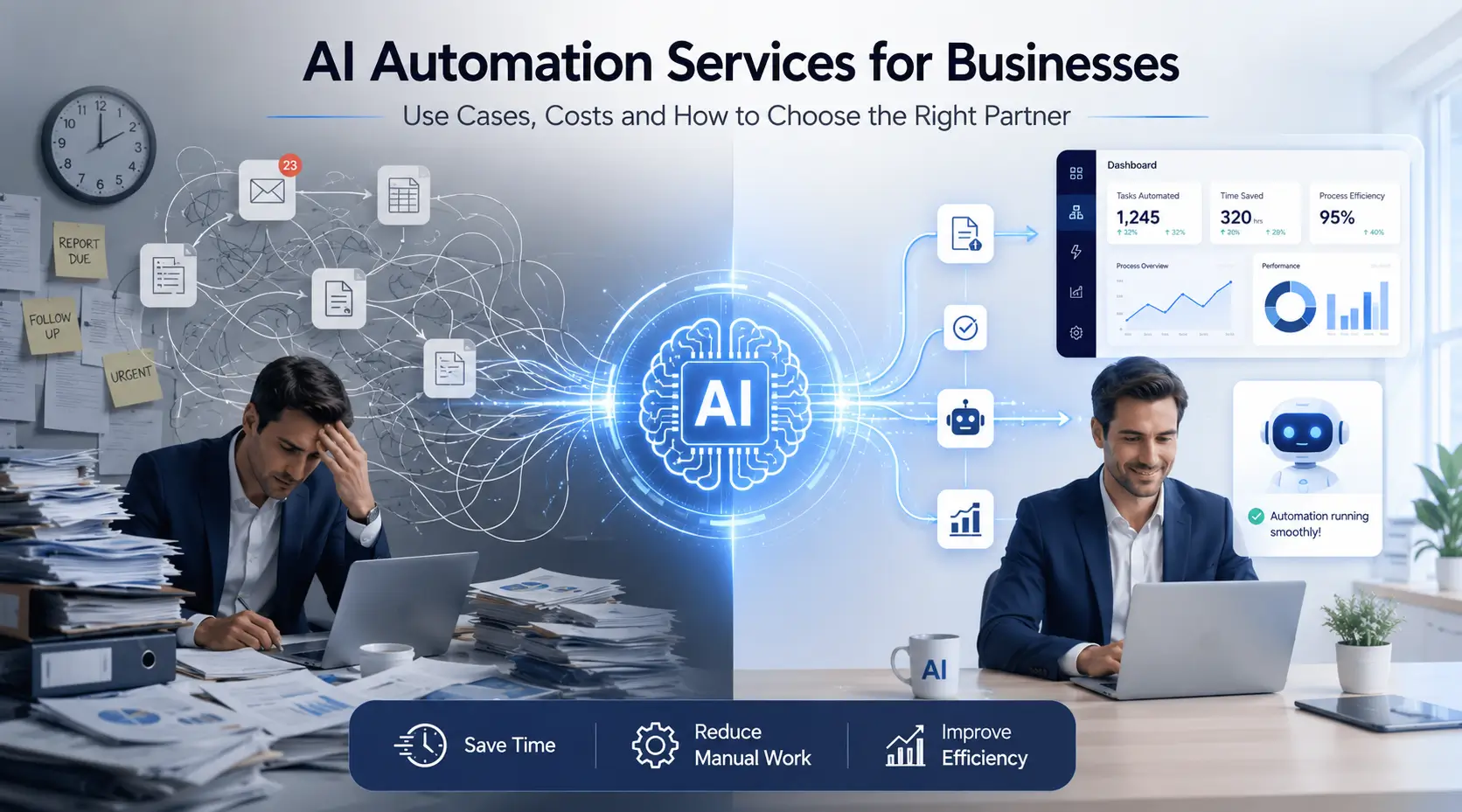 AI Automation Services for Businesses: Use Cases, Costs and How to Choose the Right Partner